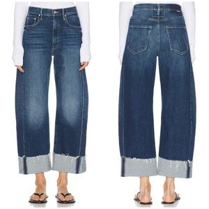 MOTHER The Half Pipe Ankle Cuff Fray Jeans in Perfectly Imperfect SZ 27